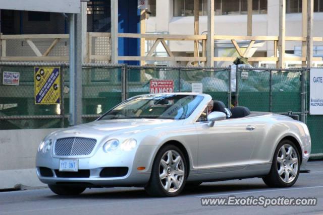 Bentley Continental spotted in Toronto, Canada