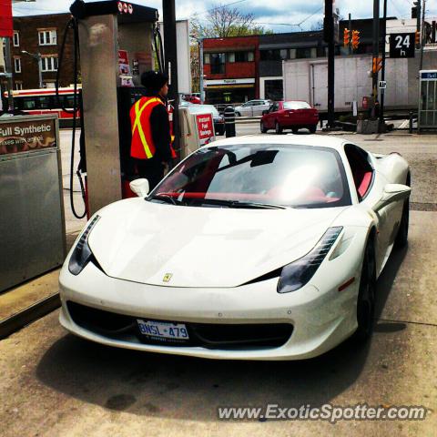 Ferrari 458 Italia spotted in Toronto, Canada