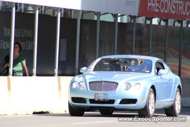 Bentley Continental spotted in Toronto, Canada