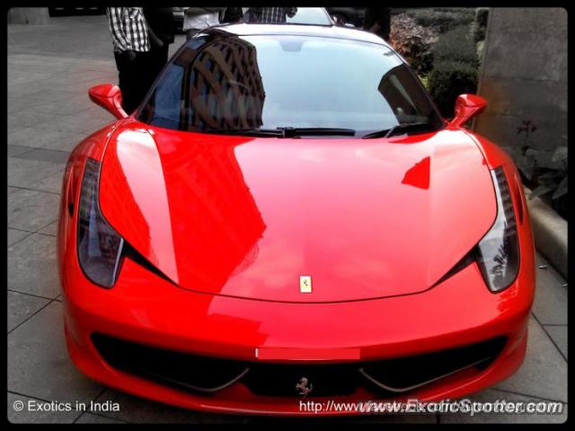 Ferrari 458 Italia spotted in Bangalore, India