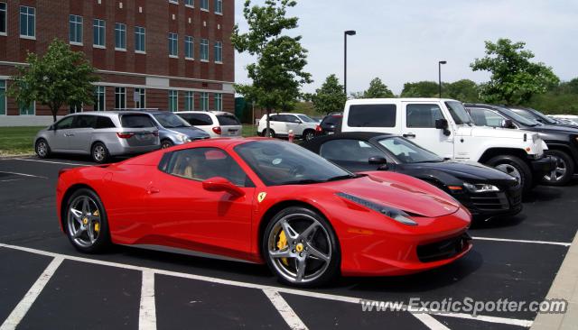 Ferrari 458 Italia spotted in New Albany, Ohio