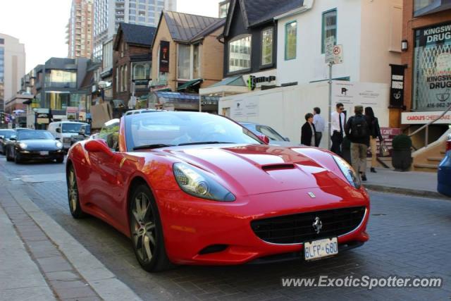 Ferrari California spotted in Toronto, Canada