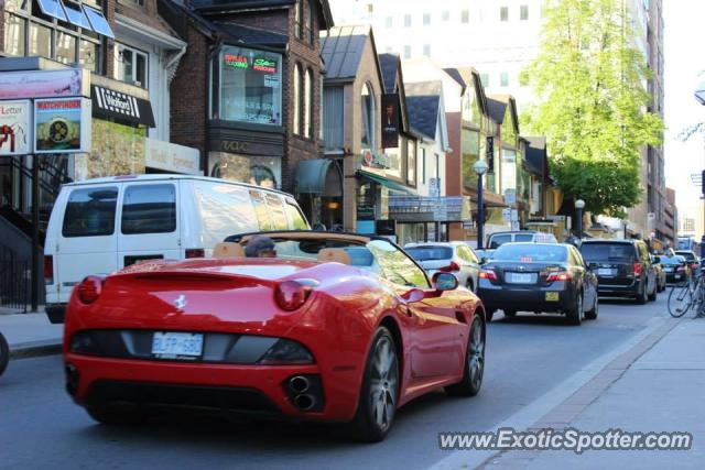 Ferrari California spotted in Toronto, Canada