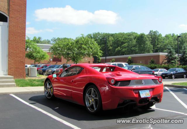 Ferrari 458 Italia spotted in New Albany, Ohio