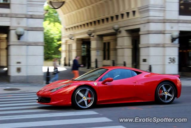 Ferrari 458 Italia spotted in Toronto, Canada