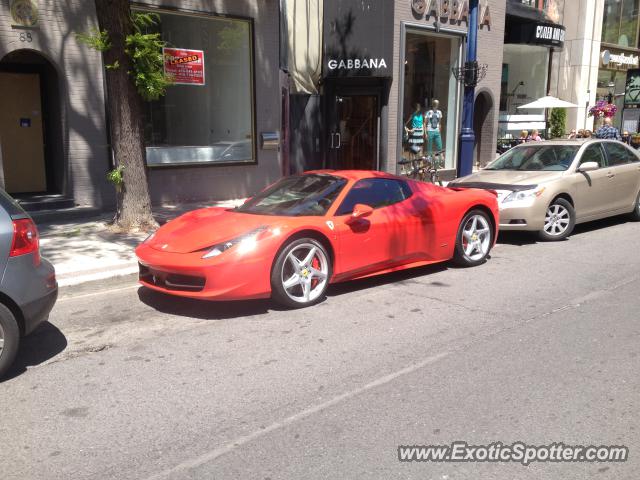 Ferrari 458 Italia spotted in Toronto, Canada