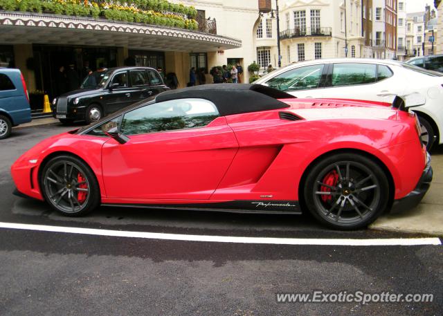 Lamborghini Gallardo spotted in London, United Kingdom