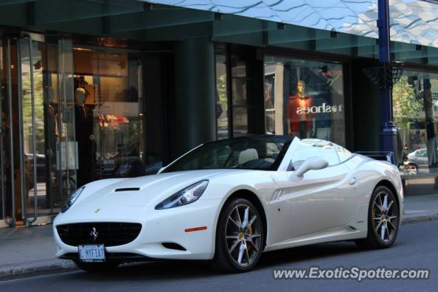 Ferrari California spotted in Toronto, Canada