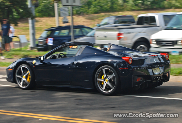 Ferrari 458 Italia spotted in Greenwich, Connecticut