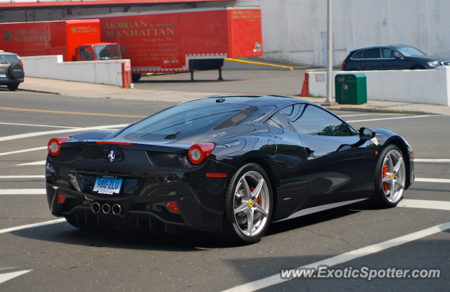 Ferrari 458 Italia spotted in Greenwich, Connecticut