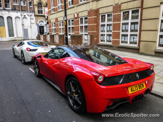 Ferrari 458 Italia spotted in Manchester, United Kingdom