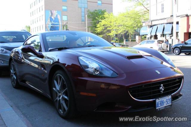 Ferrari California spotted in Toronto, Canada