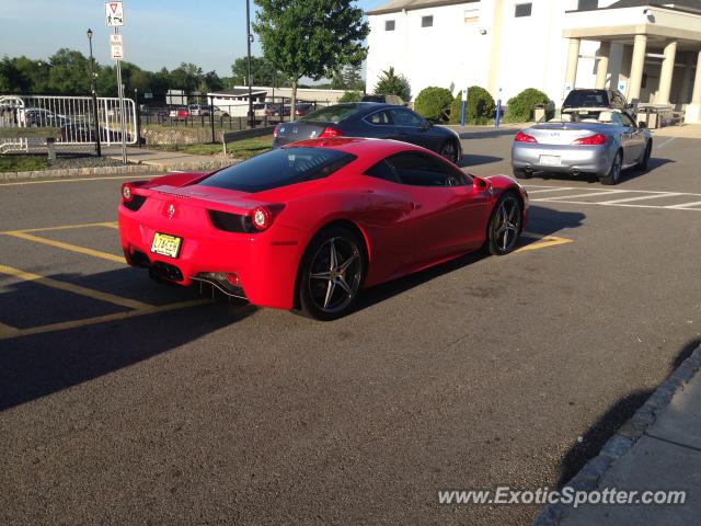 Ferrari 458 Italia spotted in Morristown, New Jersey