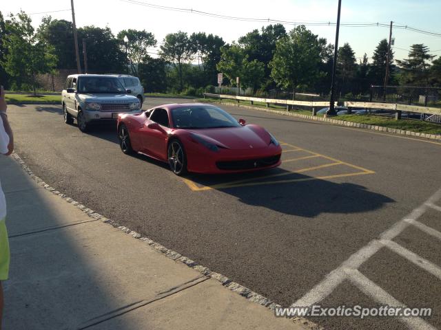 Ferrari 458 Italia spotted in Morristown, New Jersey