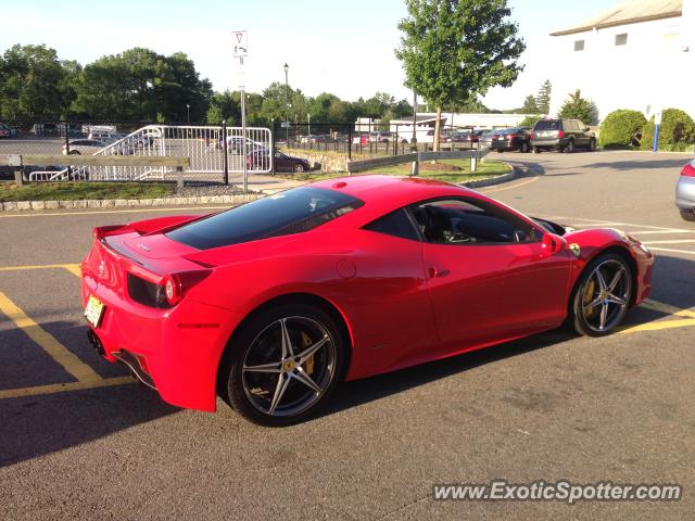 Ferrari 458 Italia spotted in Morristown, New Jersey