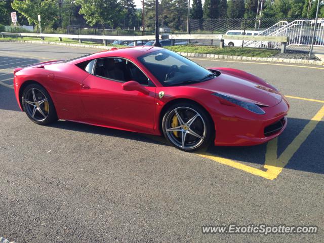 Ferrari 458 Italia spotted in Morristown, New Jersey