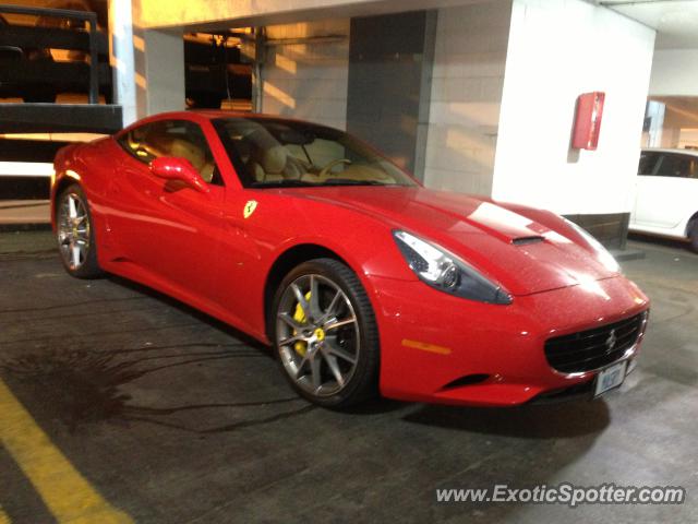 Ferrari California spotted in Toronto, Canada