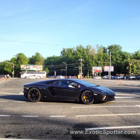 Lamborghini Aventador spotted in Moscow, Russia