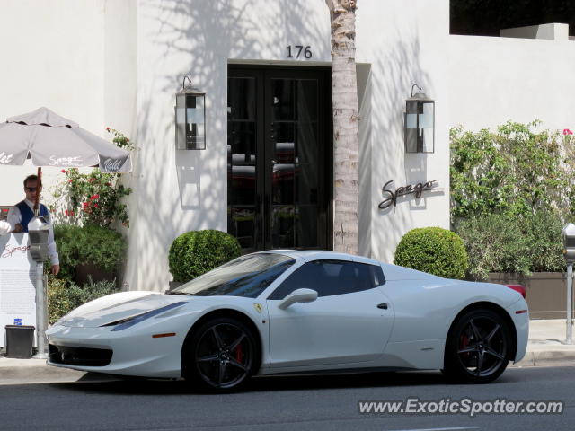 Ferrari 458 Italia spotted in Beverly Hills, California