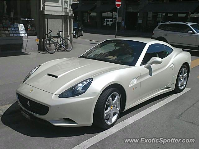 Ferrari California spotted in Zurich, Switzerland