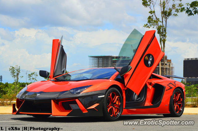 Lamborghini Aventador spotted in Setia Alam, Malaysia