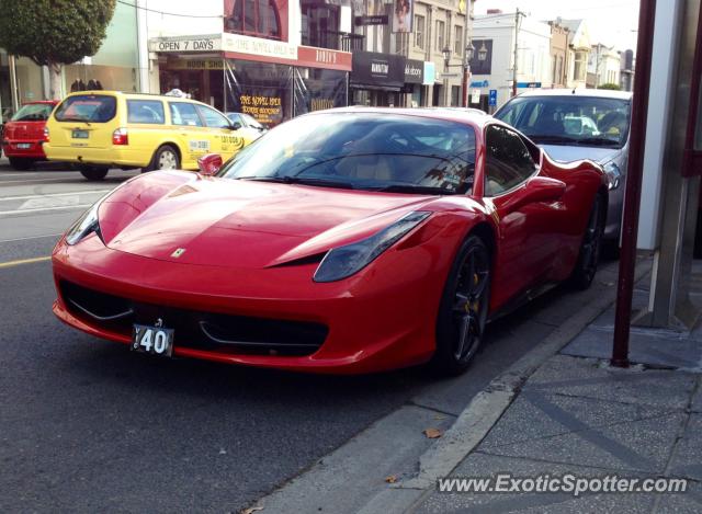 Ferrari 458 Italia spotted in Melbourne, Australia