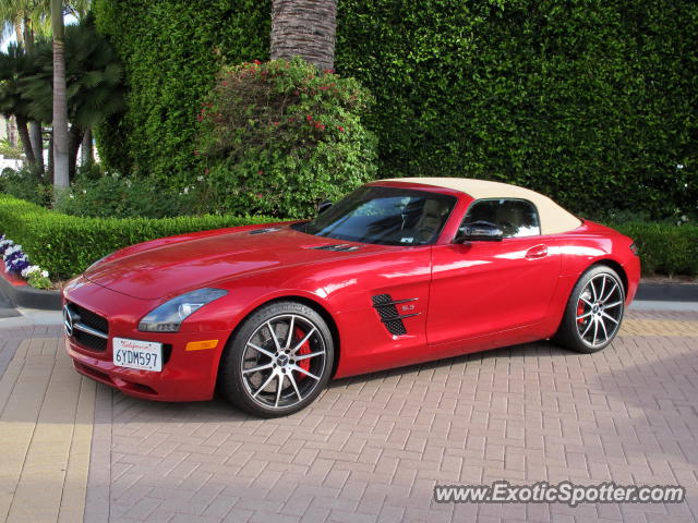 Mercedes SLS AMG spotted in Newport Beach, California