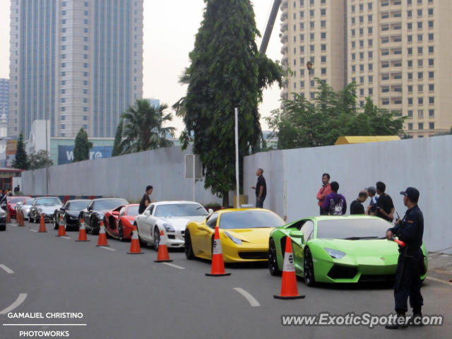 Lamborghini Aventador spotted in Jakarta, Indonesia