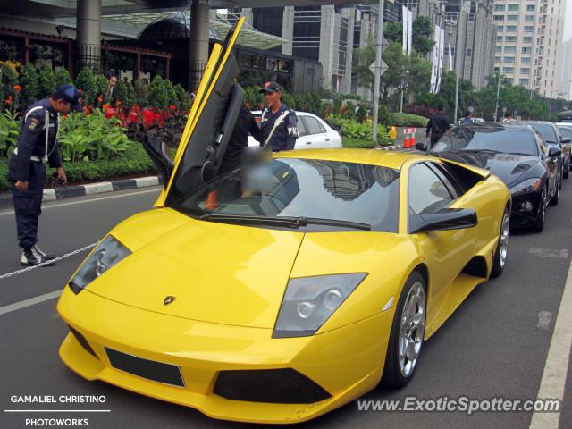 Lamborghini Murcielago spotted in Jakarta, Indonesia