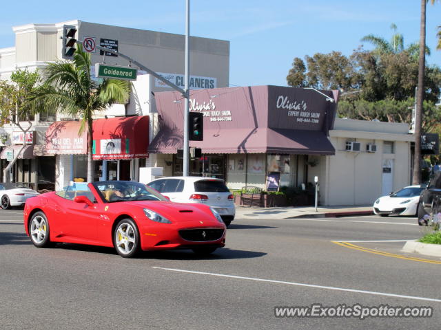 Ferrari California spotted in Newport Beach, California