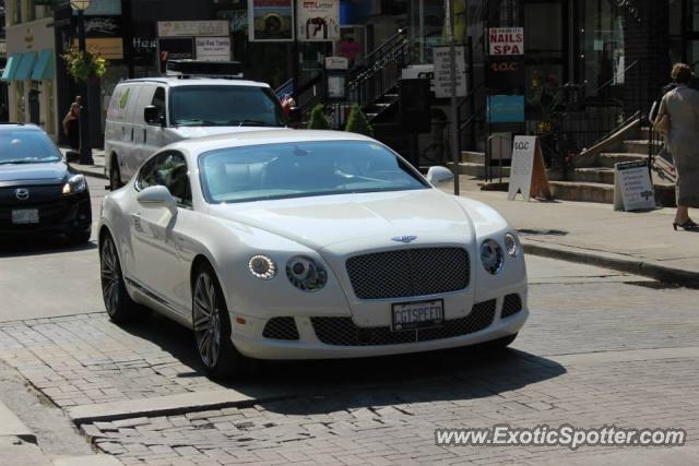 Bentley Continental spotted in Toronto, Canada