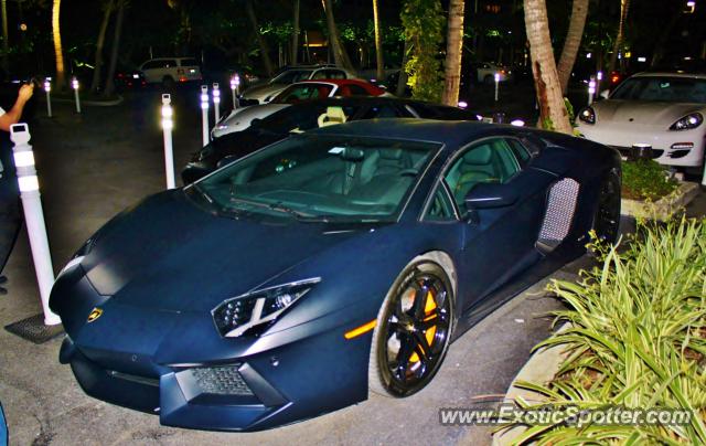 Lamborghini Aventador spotted in Miami, Florida