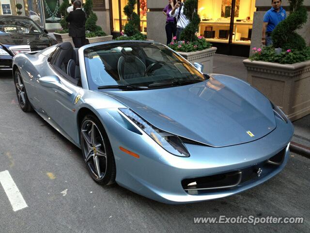 Ferrari 458 Italia spotted in Manhattan, New York