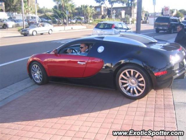 Bugatti Veyron spotted in La Jolla, California