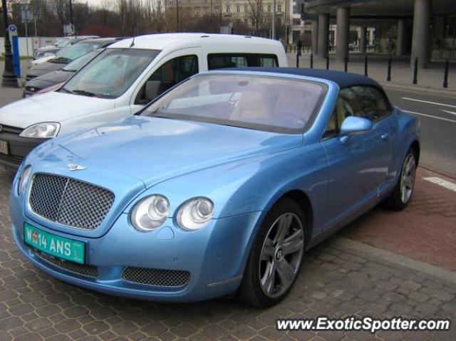 Bentley Continental spotted in Warsaw, Poland