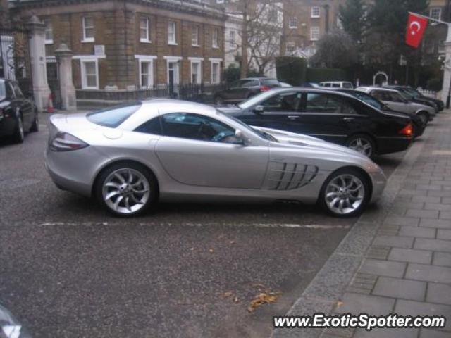 Mercedes SLR spotted in London, United Kingdom