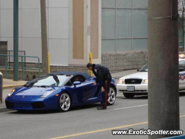 Lamborghini Gallardo spotted in Toronto, Canada