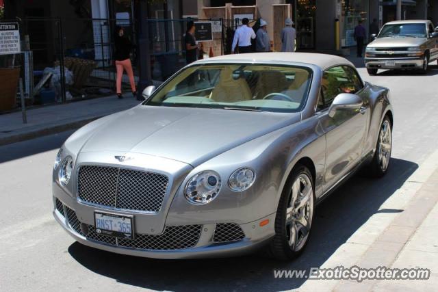 Bentley Continental spotted in Toronto, Canada