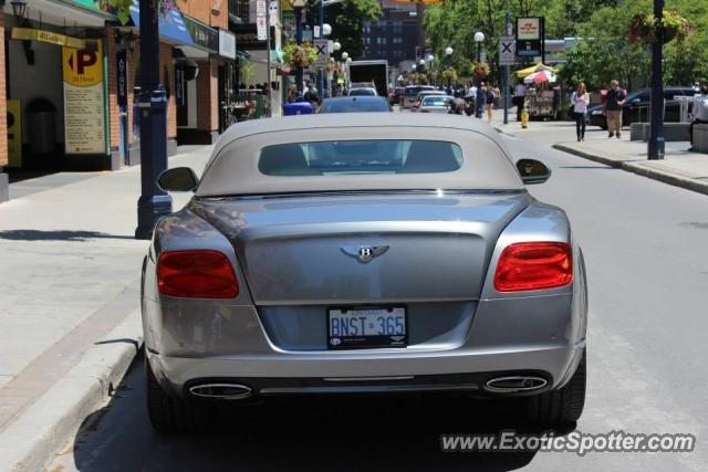 Bentley Continental spotted in Toronto, Canada