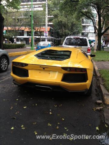 Lamborghini Aventador spotted in Mexico City, Mexico