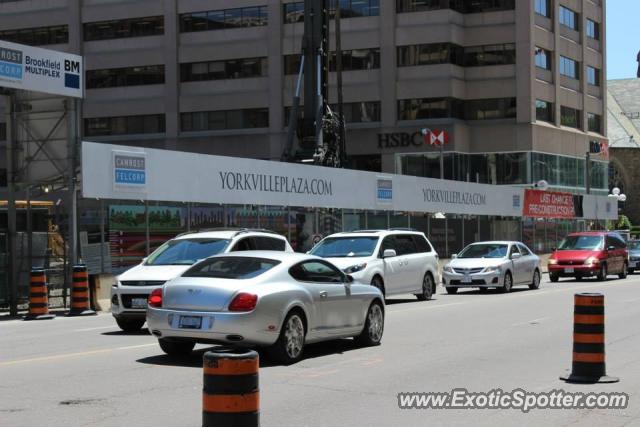 Bentley Continental spotted in Toronto, Canada