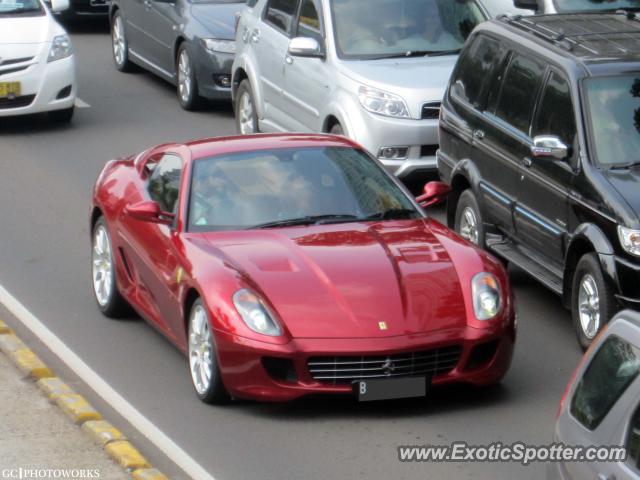 Ferrari 599GTB spotted in Jakarta, Indonesia