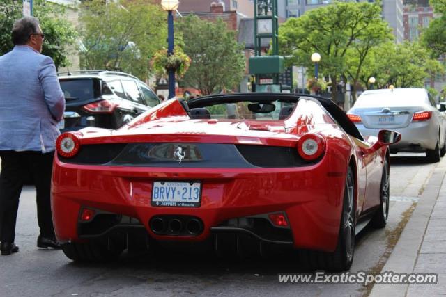 Ferrari 458 Italia spotted in Toronto, Canada