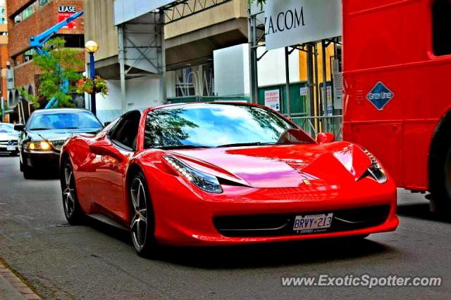 Ferrari 458 Italia spotted in Toronto, Canada