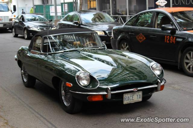 Jaguar E-Type spotted in Toronto, Canada