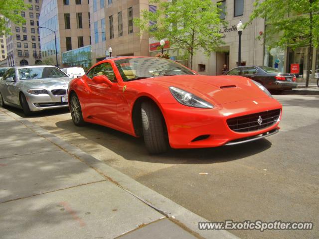 Ferrari California spotted in Chicago, Illinois