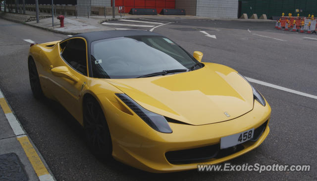 Ferrari 458 Italia spotted in Hong Kong, China