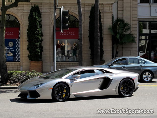 Lamborghini Aventador spotted in Beverly Hills, California