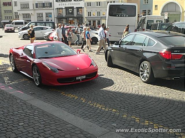 Ferrari 458 Italia spotted in Zürich, Switzerland