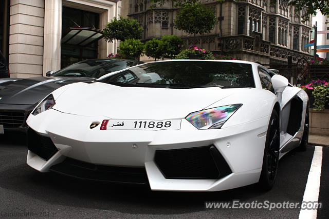 Lamborghini Aventador spotted in London, United Kingdom